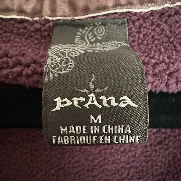 PrAna Purple Cozy Bell Sleeve Pullover Hoodie Shirt Size Medium - Picture 6 of 16